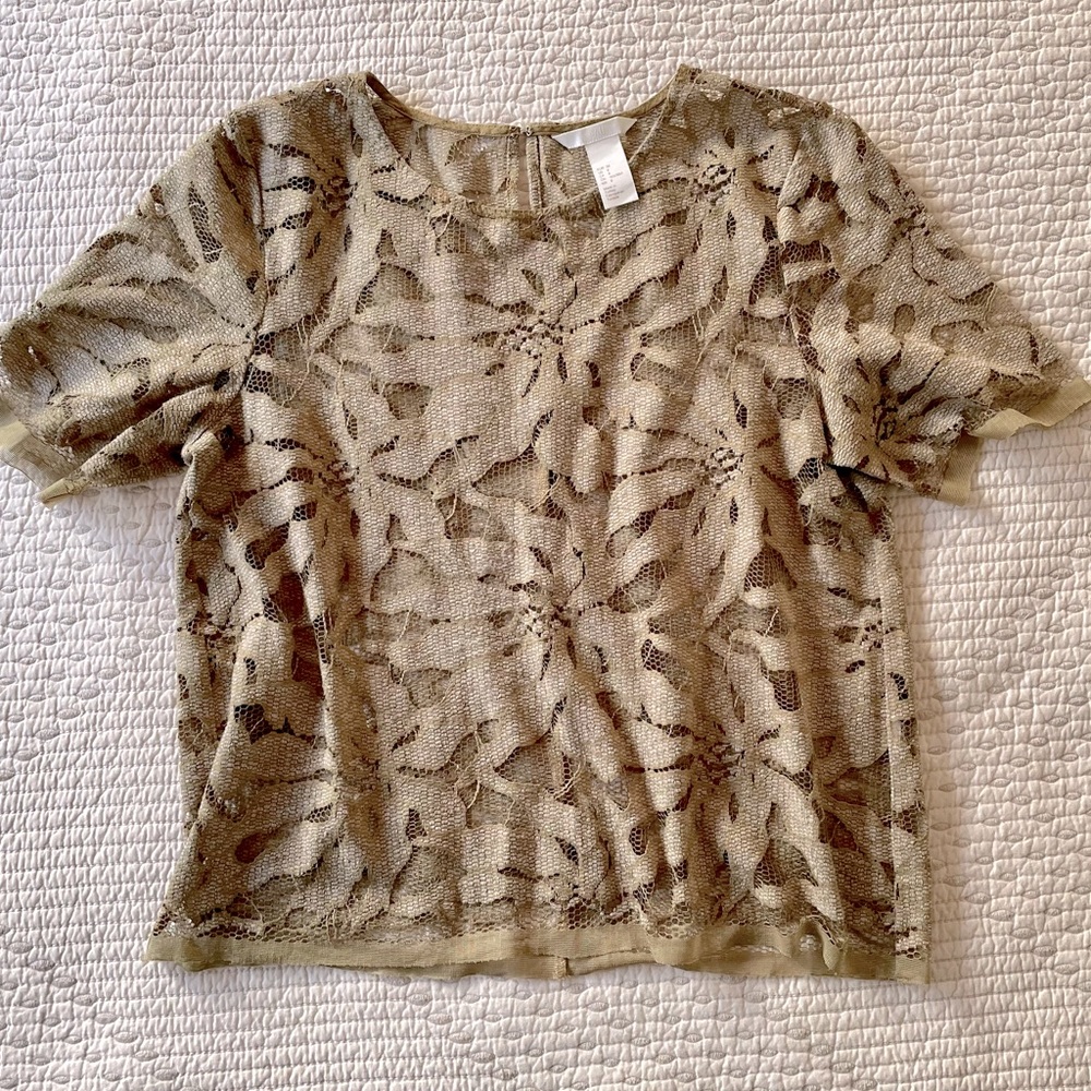 H&M Sheer Floral Top